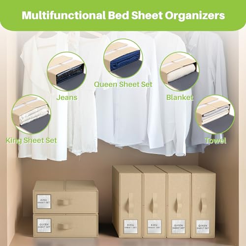 Beige Sheet Organizers & Storage - Pack of 4