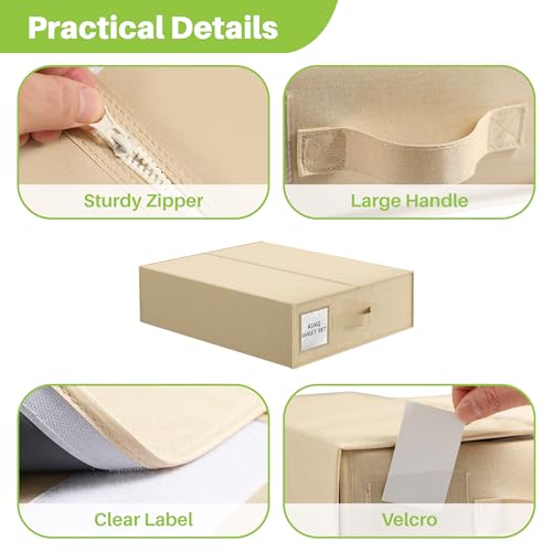 Beige Sheet Organizers & Storage - Pack of 4