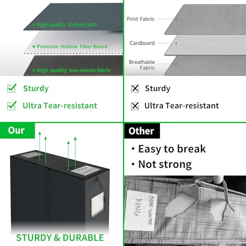Foldable Bed Sheet Storage Organizers - Set of 4