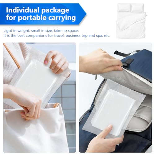 JuneHeart 2 Pack Disposable Bedding Set for Travel