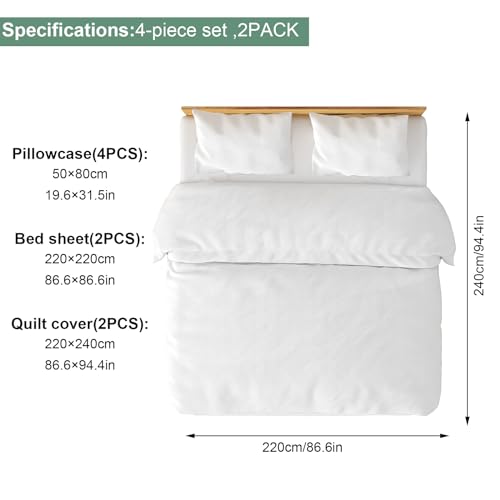 BREENHILL Disposable Bedding Set for Travel - King Size