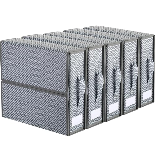 5 Piece Bed Sheet Organizer Storage Box, Linen Closet Organizer