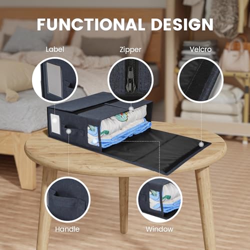 Bed Sheet Set Organizer 2 Pack for Linen Closet