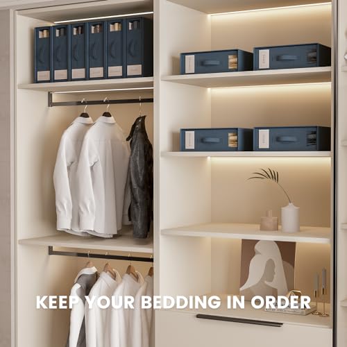 Bed Sheet Set Organizer 2 Pack for Linen Closet