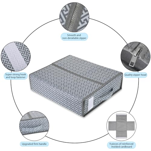 5 Piece Bed Sheet Organizer Storage Box, Linen Closet Organizer