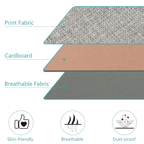 Gray Linen Bedding Storage Cube Organizer Set - 4-Pack