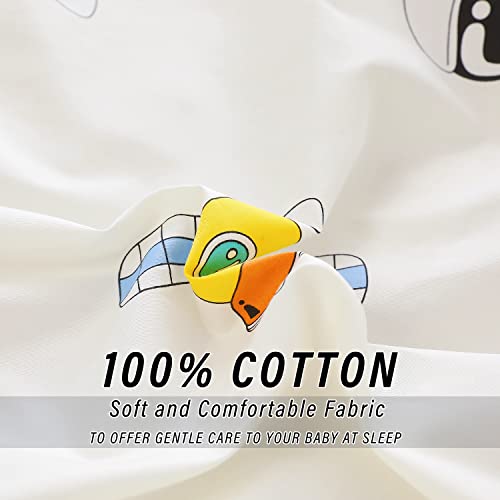 Astronaut Printed Cotton Crib Bedding Set for Boys/Girls