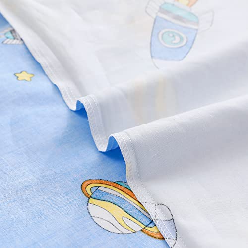 Astronaut Printed Cotton Crib Bedding Set for Boys/Girls
