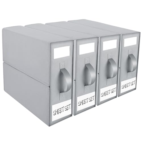 Foldable Fabric Storage Bins for Bedding, Closet Organization