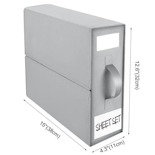 Foldable Fabric Storage Bins for Bedding, Closet Organization