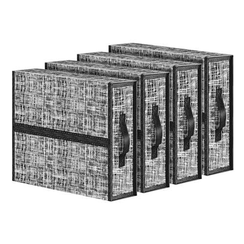 4 Pack Foldable Bed Sheet Organizers & Linen Closet Organizer