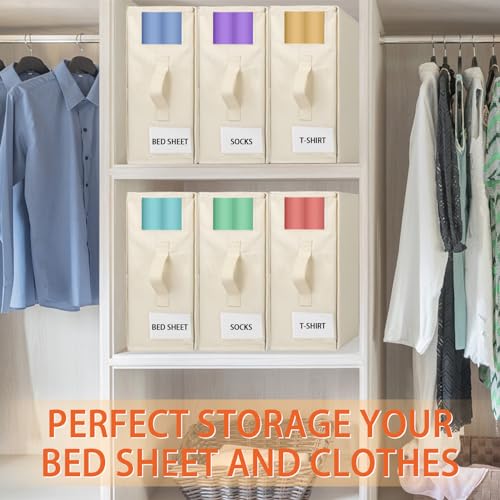 MISSSEND 4-Pack Foldable Bed Sheet Organizer Set