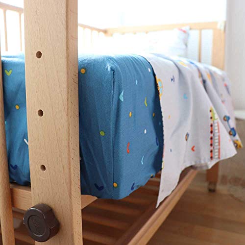 Emenpy 100% Cotton Crib Bedding Set - Nursery Decor