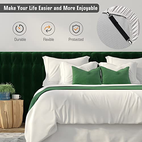 Adjustable Heavy Duty Bed Sheet Clips, 4 Pack