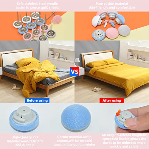 16 Pcs Bedding Holder Pins Quilt Fixing Clips