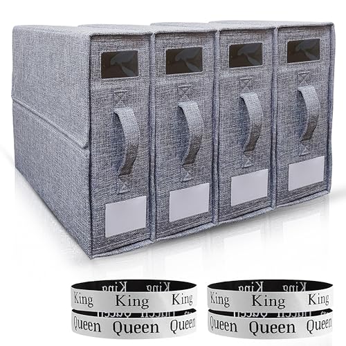 4-Pack Sparkle Palace Bed Sheet Organizers with Zipper