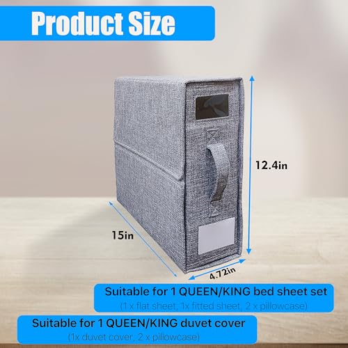 4-Pack Sparkle Palace Bed Sheet Organizers with Zipper