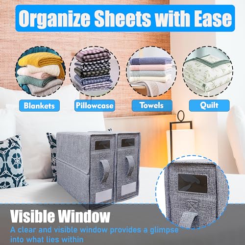 4-Pack Sparkle Palace Bed Sheet Organizers with Zipper