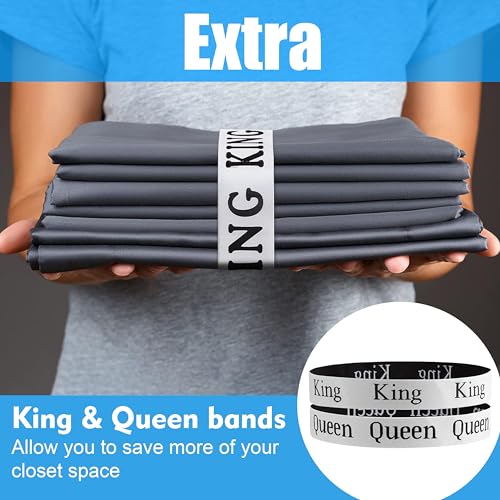 4-Pack Sparkle Palace Bed Sheet Organizers with Zipper