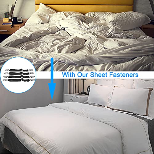 Adjustable Sheet Fasteners for Bed and Sofa (Set of 4)