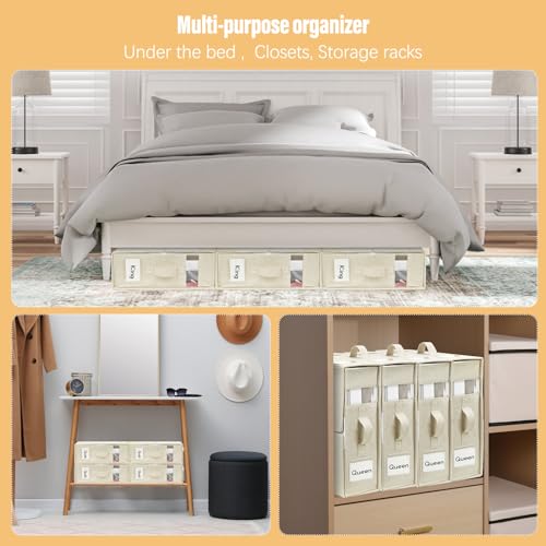 Foldable Cube Bed Sheet Organizers, Linen Closet Storage
