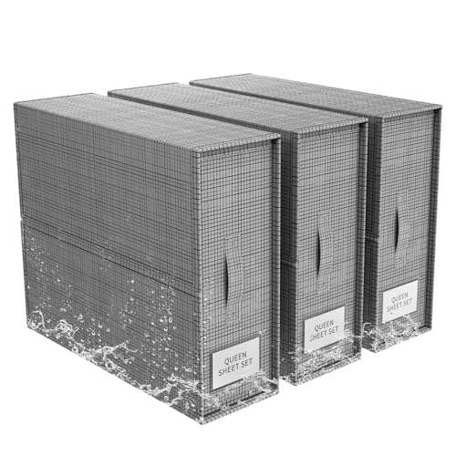 Foldable Bed Sheet Organizers with Waterproof Storage Box
