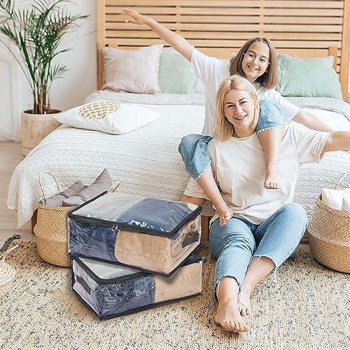 Clear Clothes Storage Bags for Sweaters, Bedding, Closet