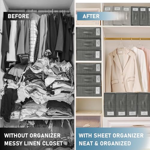 Foldable Bed Sheet Organizers with Waterproof Storage Box