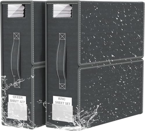 Waterproof Bed Sheet Organizers - 2 Pack