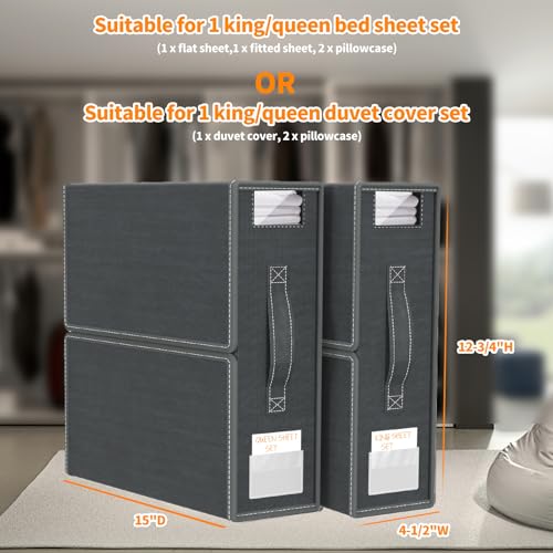 Waterproof Bed Sheet Organizers - 2 Pack