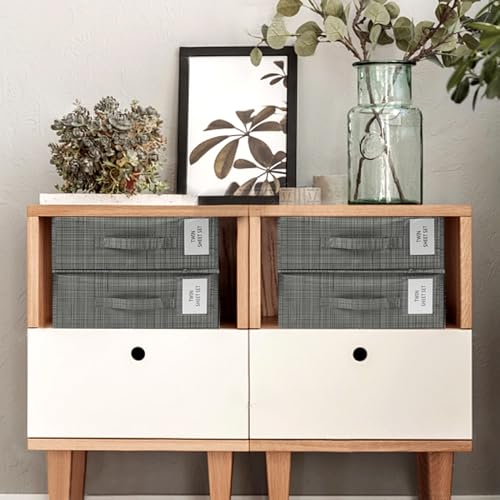 Foldable Bed Sheet Organizers with Waterproof Storage Box