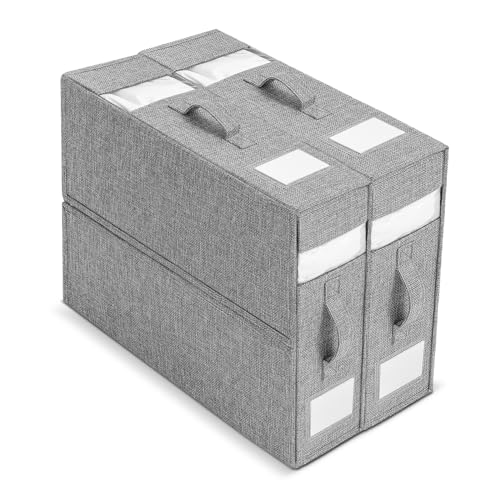 2 Pack Linen Closet Organizers with Window Label