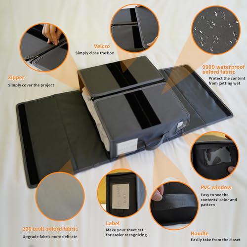 Waterproof Bed Sheet Organizers - 2 Pack