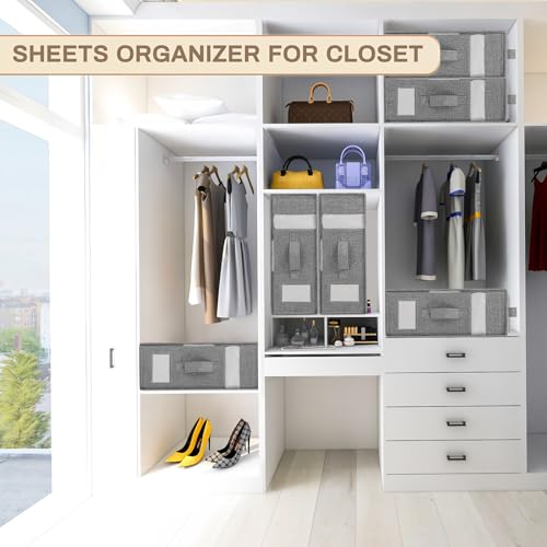 2 Pack Linen Closet Organizers with Window Label