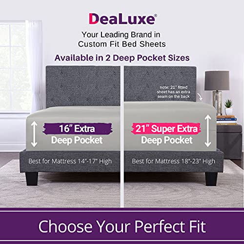 Soft Queen Size Deep Pocket Fitted Sheet Set