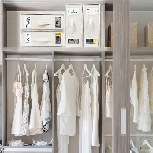 3 Pack Fabric Bed Sheet Organizer Set - Queen/King