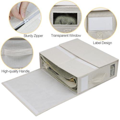 3 Pack Fabric Bed Sheet Organizer Set - Queen/King