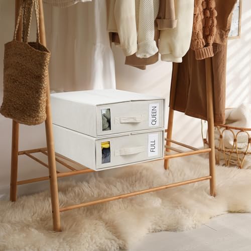 3 Pack Fabric Bed Sheet Organizer Set - Queen/King