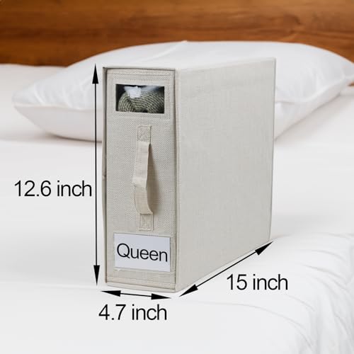 3 Pack Fabric Bed Sheet Organizer Set - Queen/King