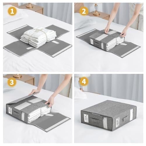 Foldable SheetCube Bed Sheet Organizers, 2-Pack, Linen Closet Organizer