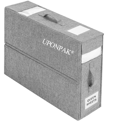 Foldable Cube Bed Sheet Organizers Storage Box, 1 Pack