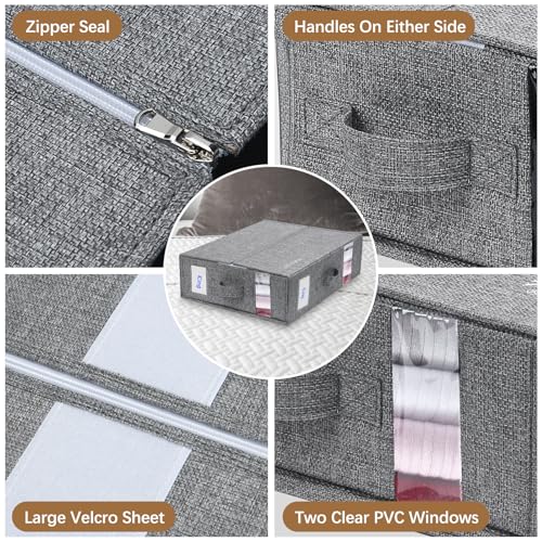 Foldable Cube Bed Sheet Organizers Storage Box, 1 Pack