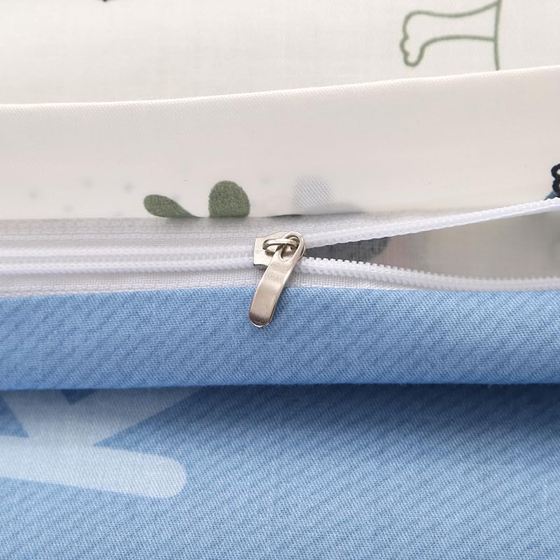 Dinosaur Printed 3-Piece Cotton Crib Bedding Set