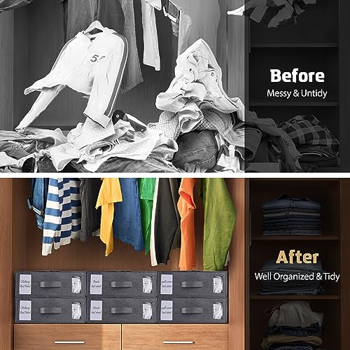 Linen Closet Organizer for Bed Sheets, Duvets, Blankets