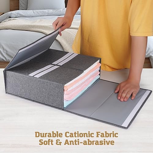 Linen Closet Organizer for Bed Sheets, Duvets, Blankets