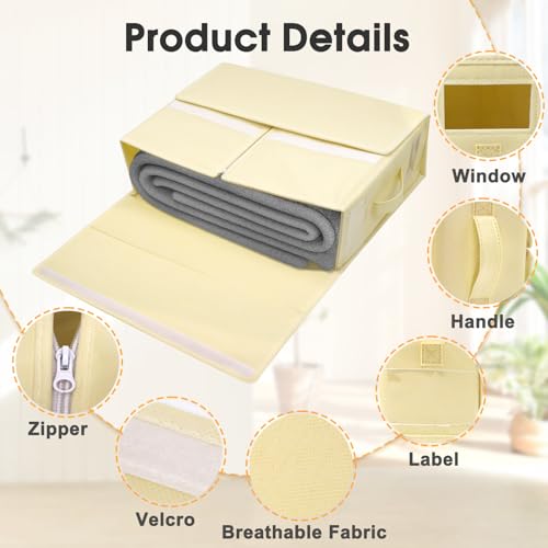 Bed Sheet Storage Organizer Set for Linen Closet