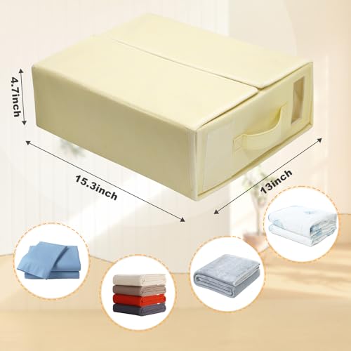 Bed Sheet Storage Organizer Set for Linen Closet