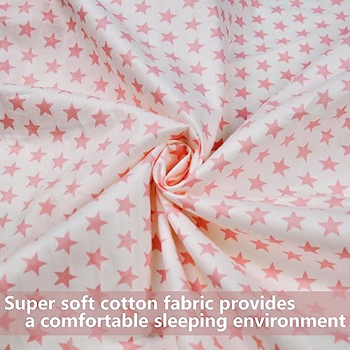 3-Piece Crib Bedding Set for Girls, Toddler-sized