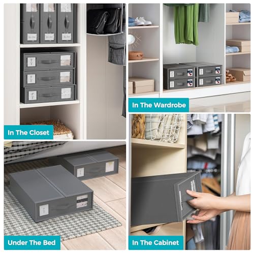 INVOCOO 3 Pack Bed Sheet Storage Organizers(Set)