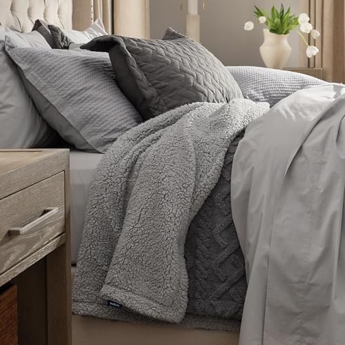 Sherpa Throw Blanket - Cozy, Soft, Warm Fleece